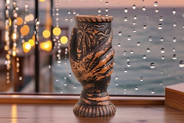 Бокал керамический из глины "Рука" 145 мл.